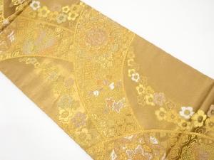 華紋に梅模様織り出し袋帯